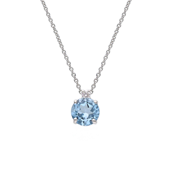Collana Babila Milano Donna in Oro bianco Topazio 0.57 Ct 292366TB - 292366TB